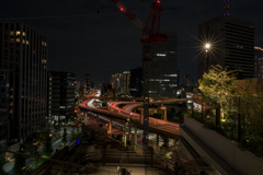 竹芝夜景（浜崎橋JCT方面）