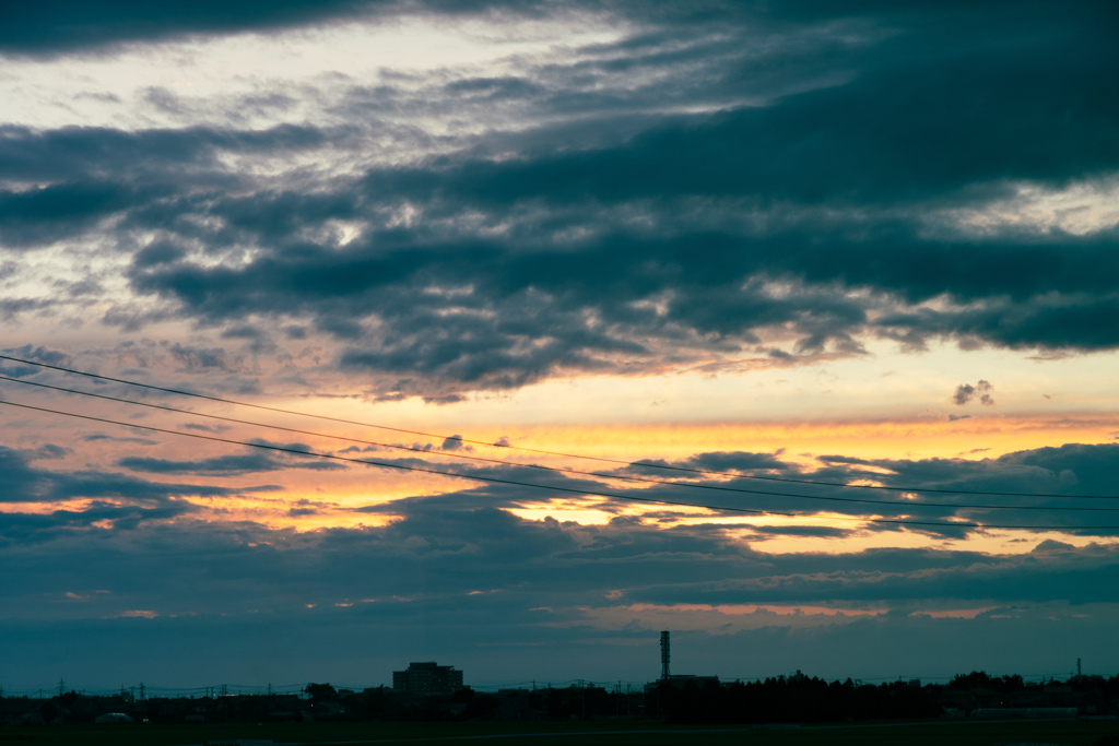 夕刻の空１