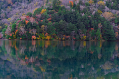 秋の配色（湯の湖）