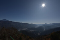 身延山頂からの眺め