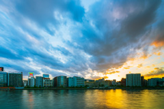 隅田川夕景