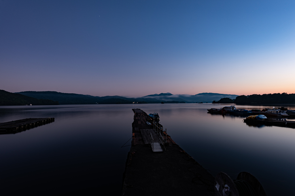 桧原湖の朝２