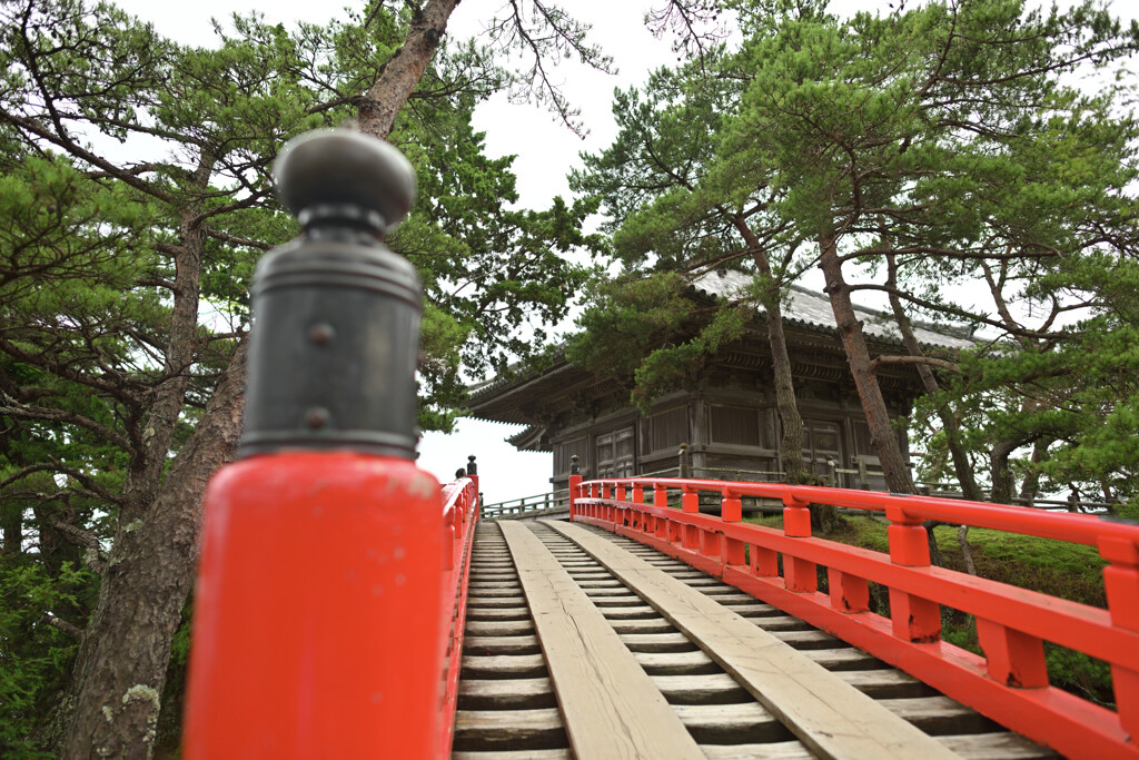 透橋から望む瑞巌寺五大堂