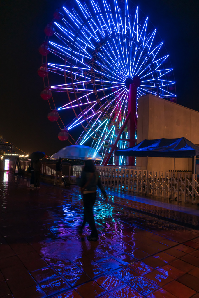 雨のハーバーランド