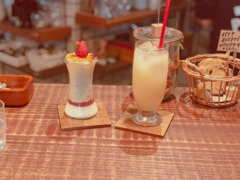 カフェで休憩