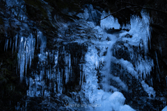 氷瀑の氷柱