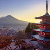 有名な神社と富士山
