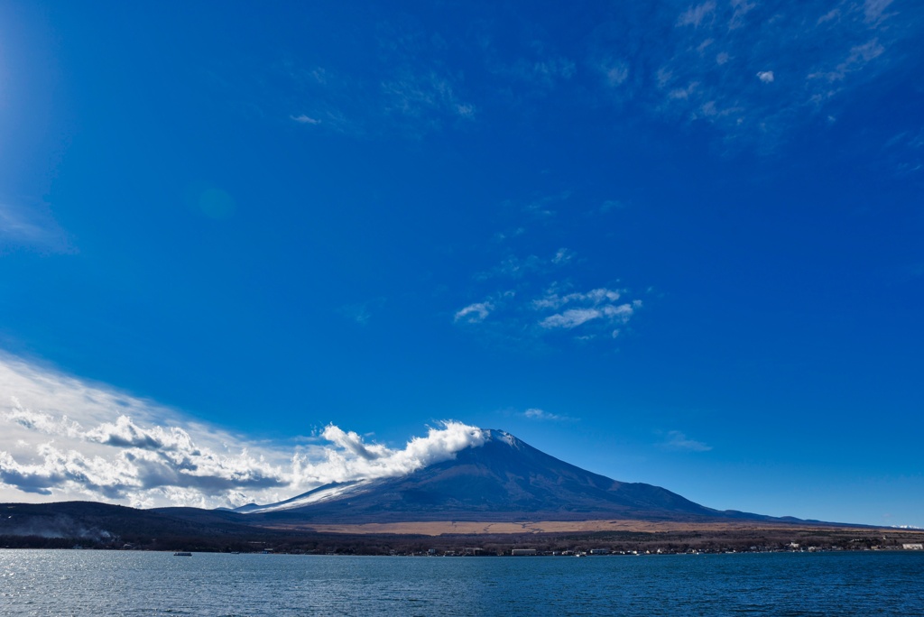 冬晴れと富士山