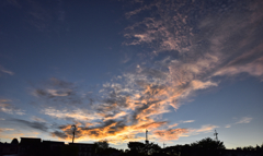 朝焼けと夏空