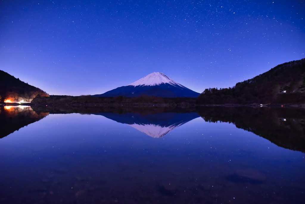 静かな富士山