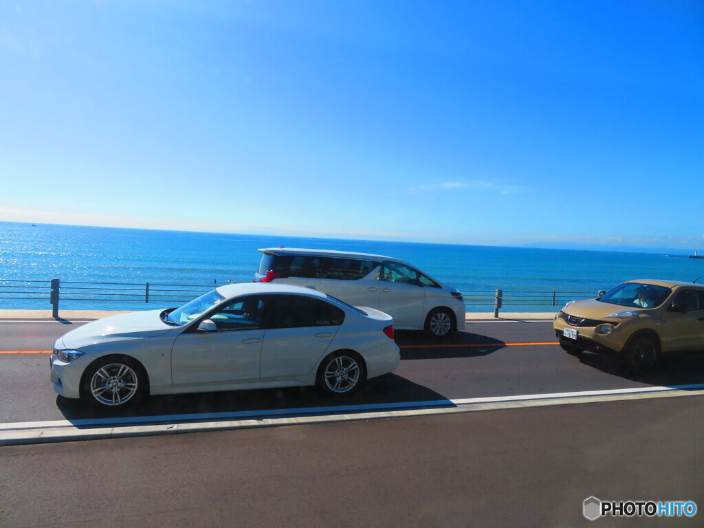 湘南の空と海