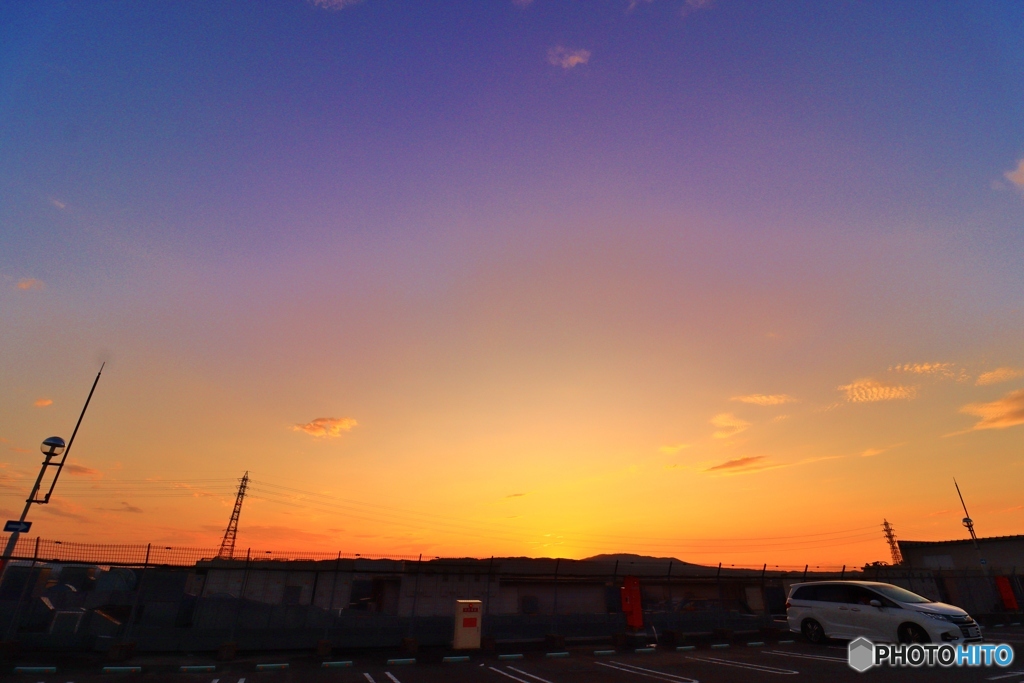 ９月３日の夕焼け　１