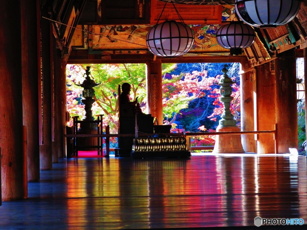 長谷寺 本堂内舞台