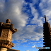 般若寺の冬の空
