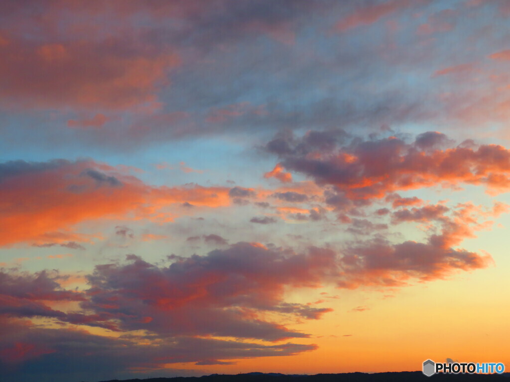 4/18の夕焼け-2