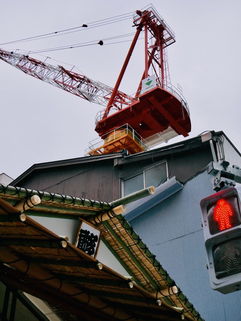 賑やかな住宅街