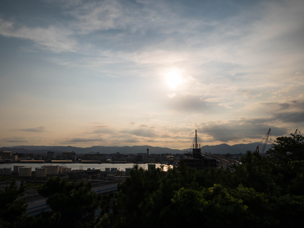 西公園　展望台から見る景色