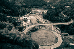 鳴淵ダム ループ道路