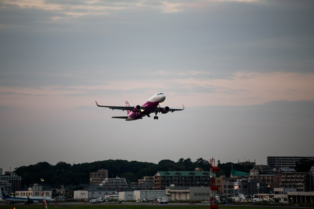福岡空港　飛行機撮り5_20211010