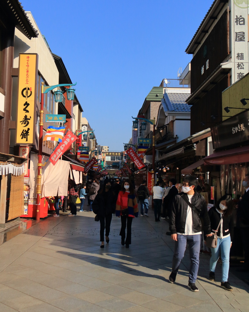 川崎大師　参道　帰る時