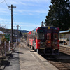 明知鉄道　岩村駅　光秀「きのこ列車」