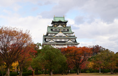 大阪城　紅葉