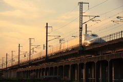 紅に染まるN700