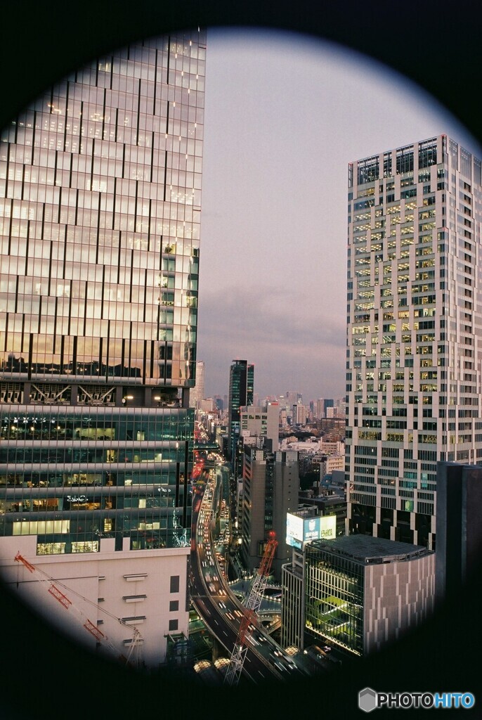 渋谷フクラスからの夕景