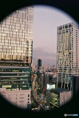 渋谷フクラスからの夕景