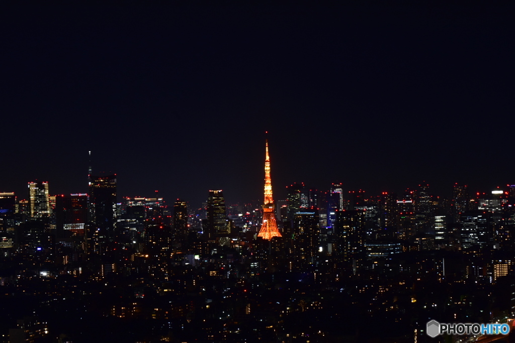 目立つ東京タワー