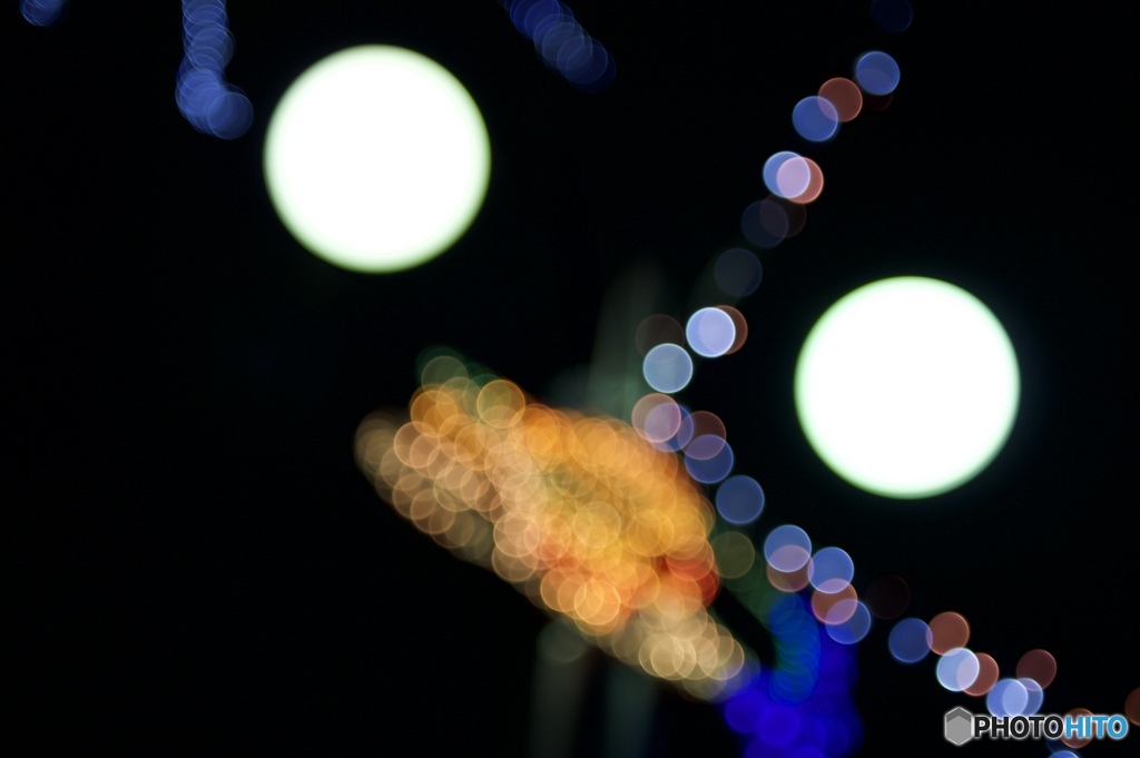 だって、二月にサンタの電飾