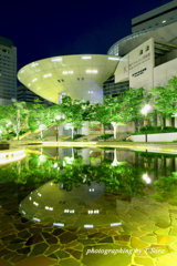 六甲アイランドの夜景（神戸ファッション美術館）