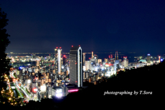 新神戸から見た神戸の夜景