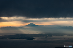 富士山と海