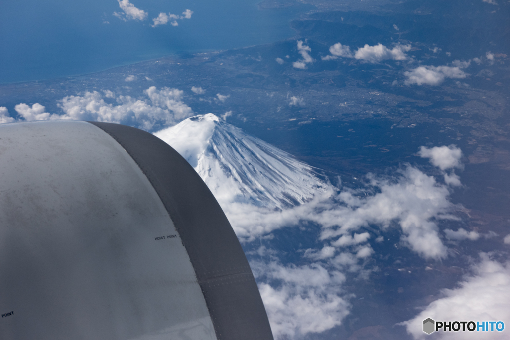 上空からの富士山
