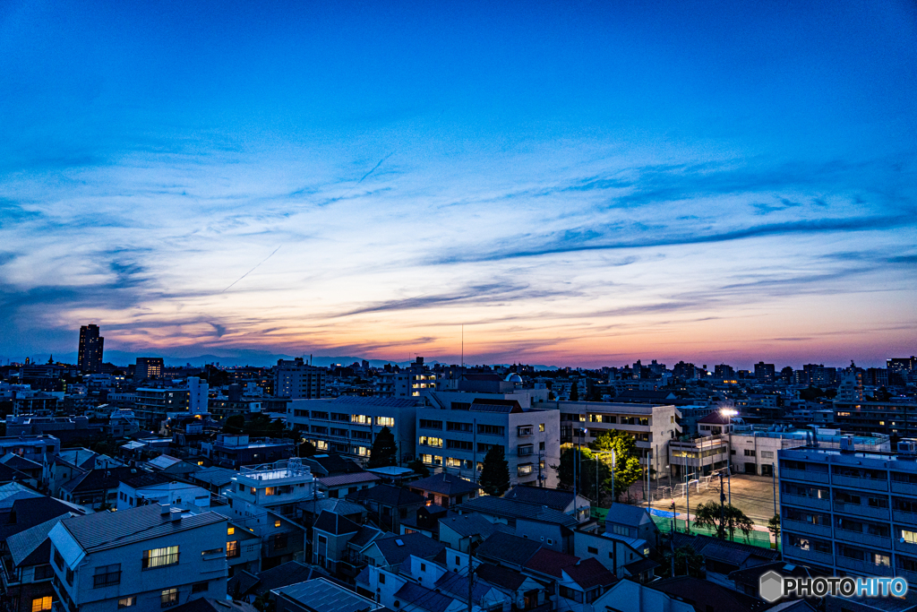 中野の夕暮れ