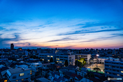 中野の夕暮れ