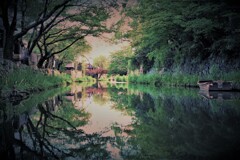 黄昏時の八幡堀２