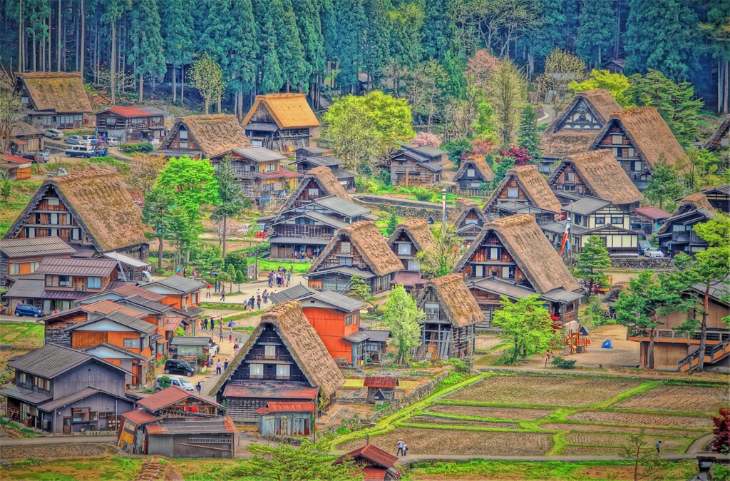 田舎の春景色