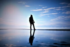 潮だまりのシルエット