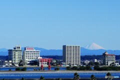 私の街からの富士山