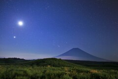 月と金星とオリオン