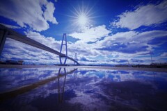 雨上がりの空の架け橋