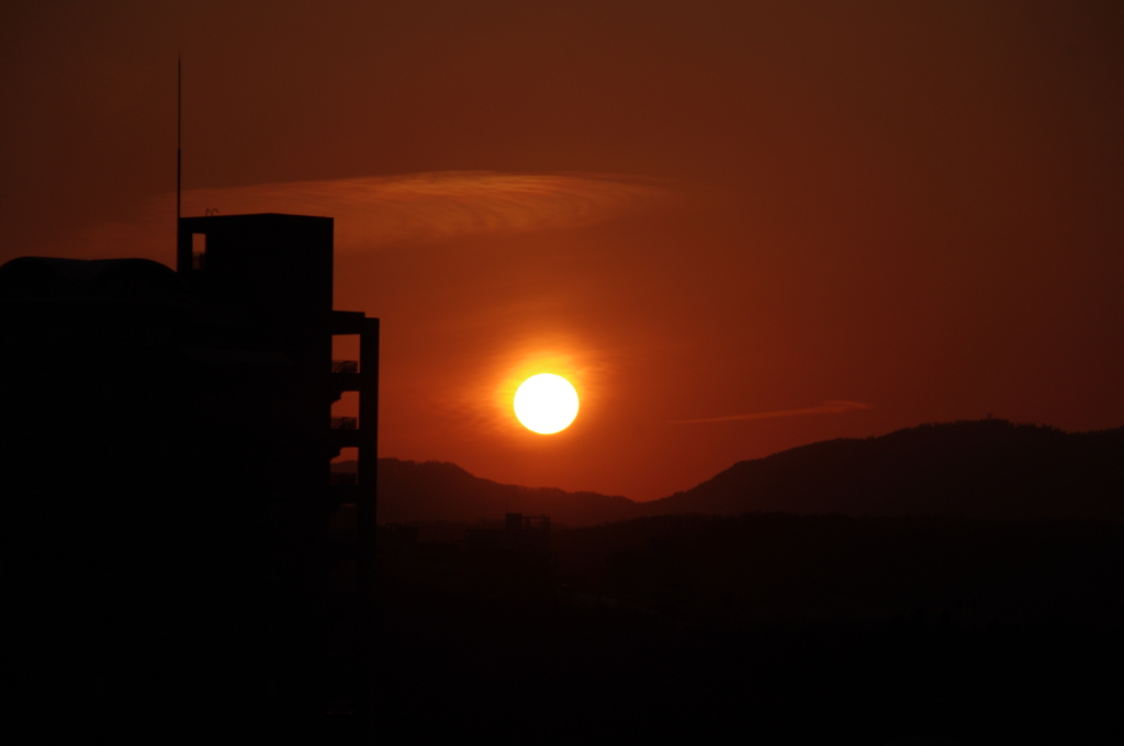 夕日