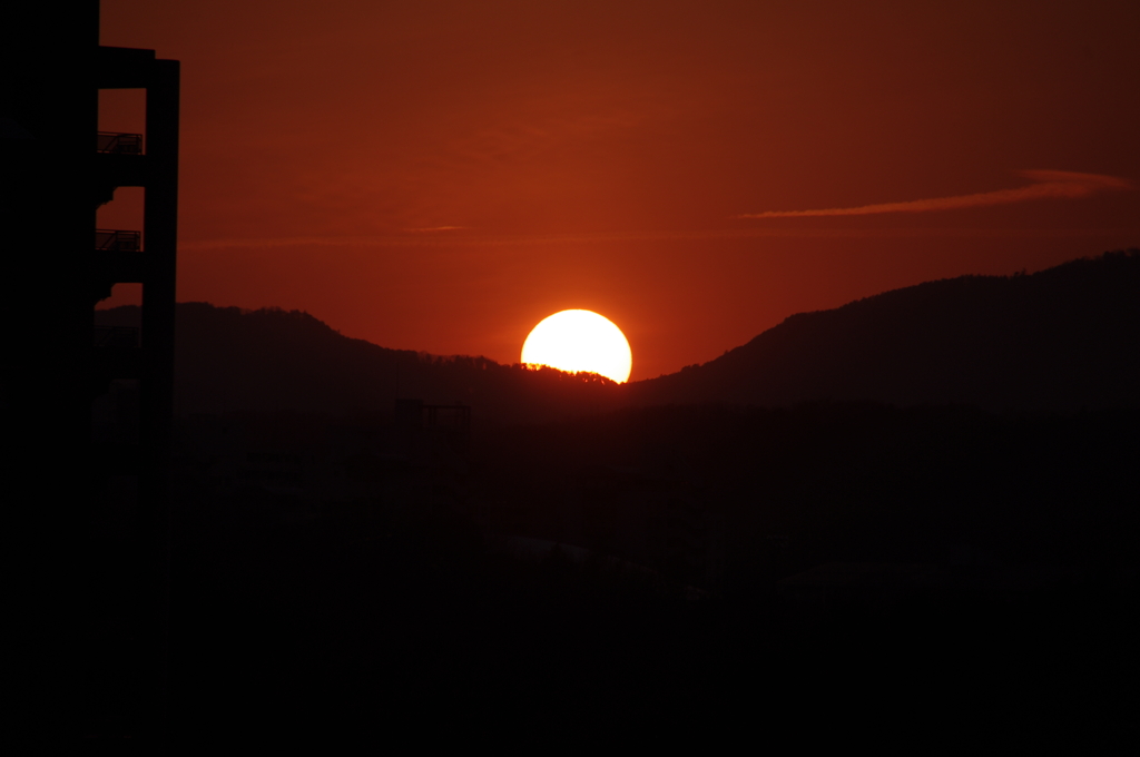 夕日
