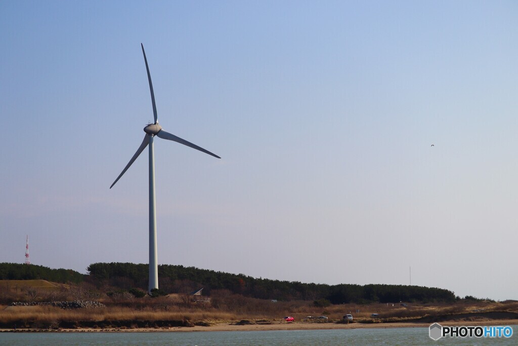 臨海の風力発電