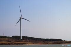 臨海の風力発電