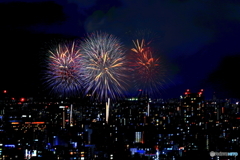 豊平川の道新UHB花火大会