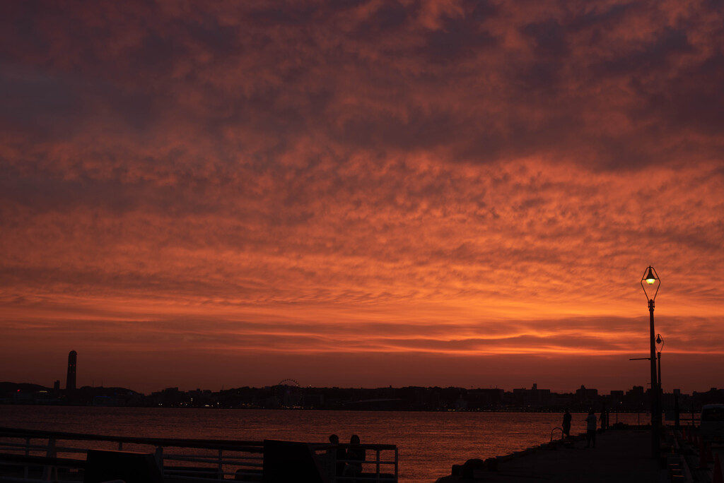海峡夕景