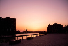 海峡夕景